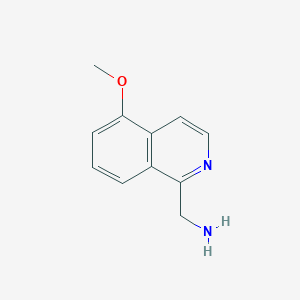 molecular formula C11H12N2O B12971891 (5-Methoxyisoquinolin-1-yl)methanamine 
