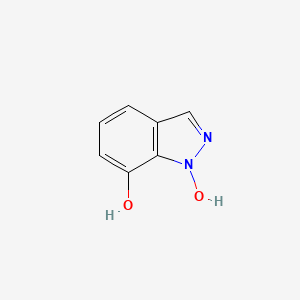 molecular formula C7H6N2O2 B12971894 1H-Indazole-1,7-diol 