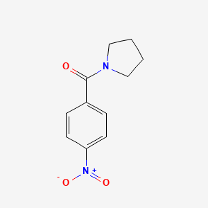 molecular formula C11H12N2O3 B1297190 (4-Nitrophenyl)(pyrrolidin-1-yl)methanone CAS No. 53578-11-3