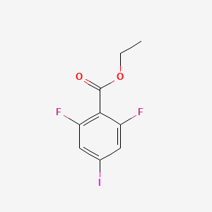 molecular formula C9H7F2IO2 B12971911 Ethyl 2,6-difluoro-4-iodobenzoate 