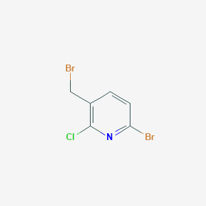molecular formula C6H4Br2ClN B12971956 6-Bromo-3-(bromomethyl)-2-chloropyridine 