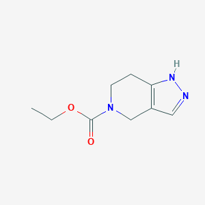 molecular formula C9H13N3O2 B12971982 ethyl 6,7-dihydro-1H-pyrazolo[4,3-c]pyridine-5(4H)-carboxylate 