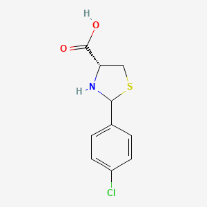 (4R)-2-(4-chlorophenyl)-1,3-thiazolidine-4-carboxylic acid