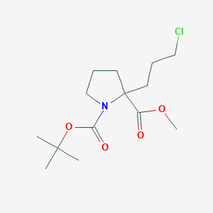 1-Tert-butyl 2-methyl 2-(3-chloropropyl)pyrrolidine-1,2-dicarboxylate