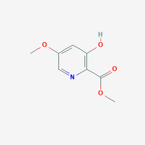 molecular formula C8H9NO4 B12972031 Methyl 3-hydroxy-5-methoxypicolinate 