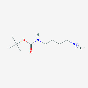 molecular formula C10H18N2O2 B12972032 tert-butyl N-(4-isocyanobutyl)carbamate 