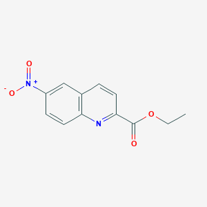 molecular formula C12H10N2O4 B12972052 Ethyl 6-nitroquinoline-2-carboxylate 