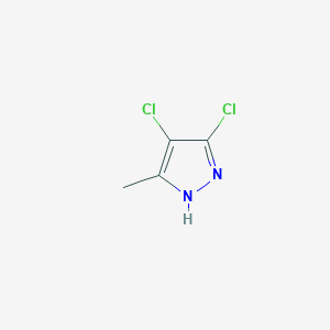 molecular formula C4H4Cl2N2 B12972053 3,4-Dichloro-5-methyl-1H-pyrazole 