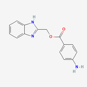 4-Amino-benzoic acid 1H-benzoimidazol-2-ylmethyl ester