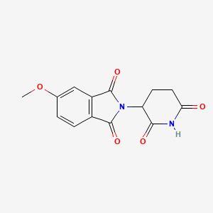 molecular formula C14H12N2O5 B12972072 2-(2,6-Dioxopiperidin-3-yl)-5-methoxyisoindoline-1,3-dione 