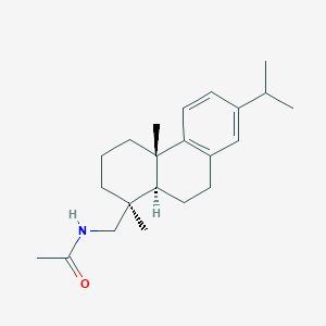 molecular formula C22H33NO B12972077 N-(((1S,4AS,10aR)-7-isopropyl-1,4a-dimethyl-1,2,3,4,4a,9,10,10a-octahydrophenanthren-1-yl)methyl)acetamide 