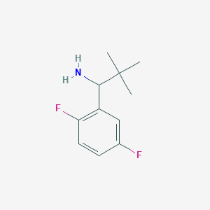 molecular formula C11H15F2N B12972085 1-(2,5-Difluorophenyl)-2,2-dimethylpropan-1-amine 