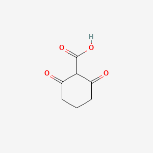 molecular formula C7H8O4 B12972096 2,6-Dioxocyclohexane-1-carboxylic acid CAS No. 64929-37-9