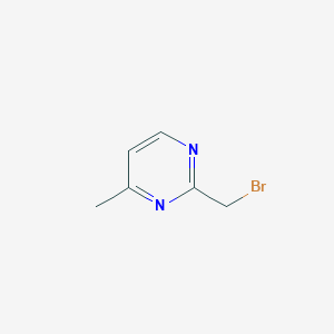 molecular formula C6H7BrN2 B12972097 2-(Bromomethyl)-4-methylpyrimidine 