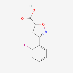 3-(2-Fluoro-phenyl)-4,5-dihydro-isoxazole-5-carboxylic acid