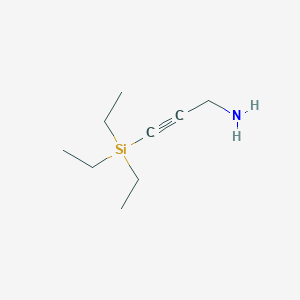 molecular formula C9H19NSi B12972110 3-(Triethylsilyl)prop-2-yn-1-amine CAS No. 918871-50-8