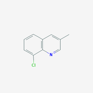 molecular formula C10H8ClN B12972133 8-Chloro-3-methylquinoline 