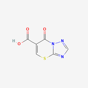 molecular formula C6H3N3O3S B12972176 7-Oxo-7H-[1,2,4]triazolo[5,1-b][1,3]thiazine-6-carboxylic acid 