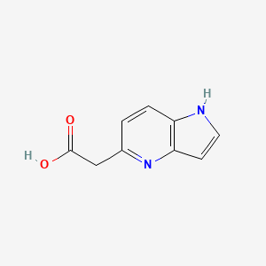 molecular formula C9H8N2O2 B12972295 1h-Pyrrolo[3,2-b]pyridine-5-acetic acid 