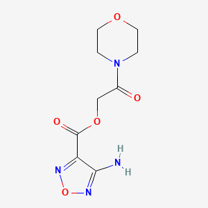 molecular formula C9H12N4O5 B1297234 (2-morpholin-4-yl-2-oxoethyl) 4-amino-1,2,5-oxadiazole-3-carboxylate CAS No. 312277-99-9