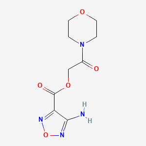 4-Amino-furazan-3-carboxylic acid 2-morpholin-4-yl-2-oxo-ethyl ester