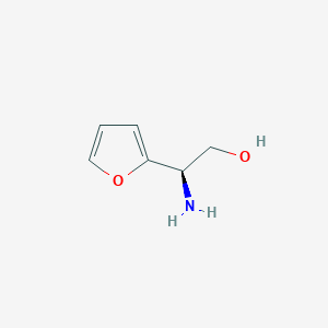 molecular formula C6H9NO2 B12972347 (R)-2-amino-2-(furan-2-yl)ethanol 