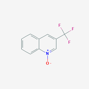 molecular formula C10H6F3NO B12972349 3-(Trifluoromethyl)quinoline 1-oxide 