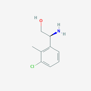 molecular formula C9H12ClNO B12972364 (S)-2-Amino-2-(3-chloro-2-methylphenyl)ethanol 
