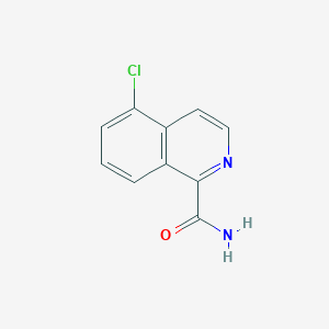 molecular formula C10H7ClN2O B12972368 5-Chloroisoquinoline-1-carboxamide 
