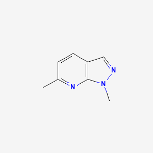 molecular formula C8H9N3 B12972380 1,6-Dimethyl-1H-pyrazolo[3,4-b]pyridine 