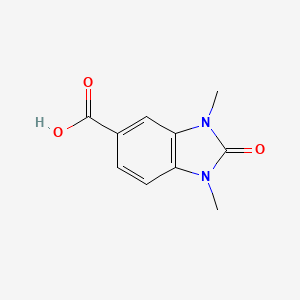 molecular formula C10H10N2O3 B1297239 1,3-Dimethyl-2-oxo-2,3-dihydro-1H-benzoimidazole-5-carboxylic acid CAS No. 64826-45-5