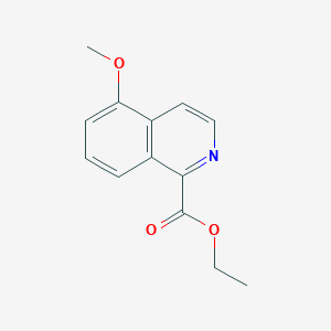 molecular formula C13H13NO3 B12972399 Ethyl 5-methoxyisoquinoline-1-carboxylate 