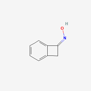 molecular formula C8H7NO B12972401 (Z)-Bicyclo[4.2.0]octa-1,3,5-trien-7-one oxime 