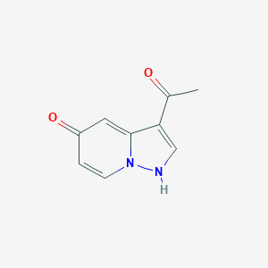 molecular formula C9H8N2O2 B12972409 1-(5-Hydroxypyrazolo[1,5-a]pyridin-3-yl)ethanone 