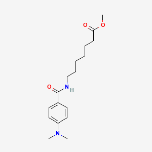 molecular formula C17H26N2O3 B12972421 Methyl 7-(4-(dimethylamino)benzamido)heptanoate 