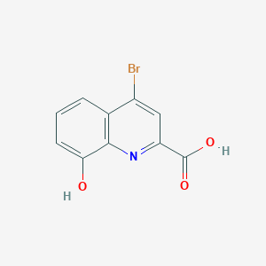 molecular formula C10H6BrNO3 B12972437 4-Bromo-8-hydroxyquinoline-2-carboxylic acid 