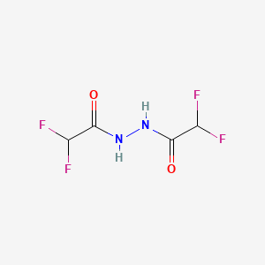 molecular formula C4H4F4N2O2 B12972448 N'-(2,2-difluoroacetyl)-2,2-difluoroacetohydrazide 