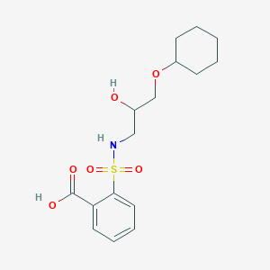 2-(3-Cyclohexyloxy-2-hydroxy-propylsulfamoyl)-benzoic acid