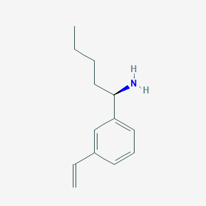 molecular formula C13H19N B12972545 (R)-1-(3-Vinylphenyl)pentan-1-amine 
