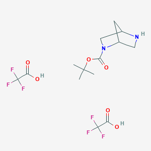molecular formula C14H20F6N2O6 B12972550 N-Boc-2,5-diaza-bicyclo[2.2.1]heptane ditrifluoroacetate 