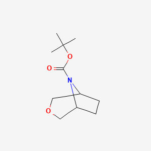 molecular formula C11H19NO3 B12972615 tert-Butyl 3-oxa-8-aza-bicyclo[3.2.1]octane-8-carboxylate 