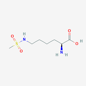 molecular formula C7H16N2O4S B12972627 N6-(Methylsulfonyl)-L-lysine 