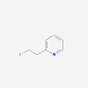 molecular formula C7H8IN B12972636 2-(2-Iodoethyl)pyridine 