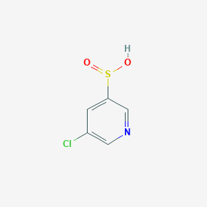 molecular formula C5H4ClNO2S B12972674 5-Chloropyridine-3-sulfinic acid 