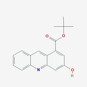 molecular formula C18H17NO3 B12972687 tert-Butyl 3-hydroxyacridine-1-carboxylate 