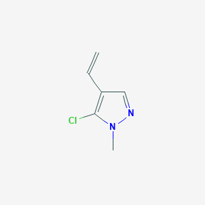 molecular formula C6H7ClN2 B12972723 5-Chloro-1-methyl-4-vinyl-1H-pyrazole 