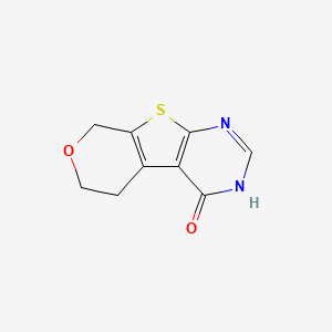 molecular formula C9H8N2O2S B1297273 5,6-Dihydro-3H-pyrano[4',3':4,5]thieno[2,3-D]pyrimidin-4(8H)-one CAS No. 243968-07-2