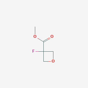 molecular formula C5H7FO3 B12972767 Methyl 3-fluorooxetane-3-carboxylate 