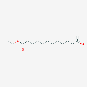 molecular formula C14H26O3 B12972828 Ethyl 12-oxododecanoate CAS No. 151271-75-9