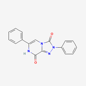 molecular formula C17H12N4O2 B12972836 2,6-diphenyl-[1,2,4]triazolo[4,3-a]pyrazine-3,8(2H,7H)-dione 